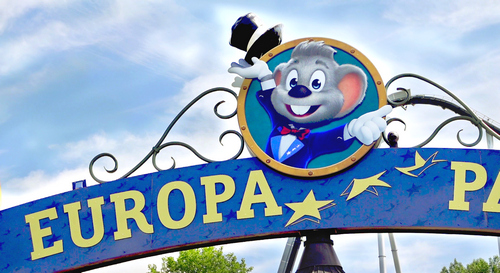 Eingang des Europa Parks in Rust