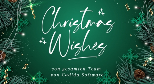 Christmas Wishes vom gesamten Team von Cadida Software