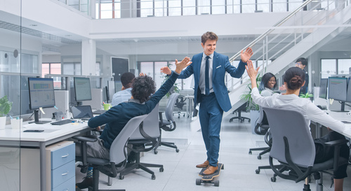 Gemeinsam zurück im Büro